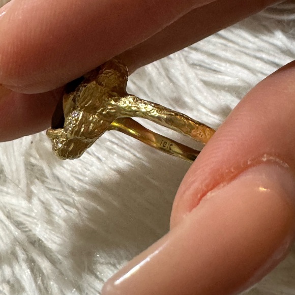 LOGAN HOLLOWELL ONE OF A KIND QUEEN RING ONYX HEART - Picture 10 of 13